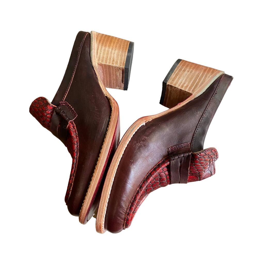 Freebird 9 Collins Red Heeled Mules - Picture 4 of 7